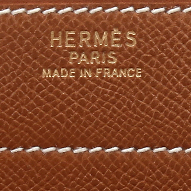 Borsa portadocumenti Hermès  Sac à dépêches in pelle Courchevel gold - Detail D3