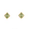 Buccellati Opera Tulle medium model earrings in yellow gold and enamel - 360 thumbnail