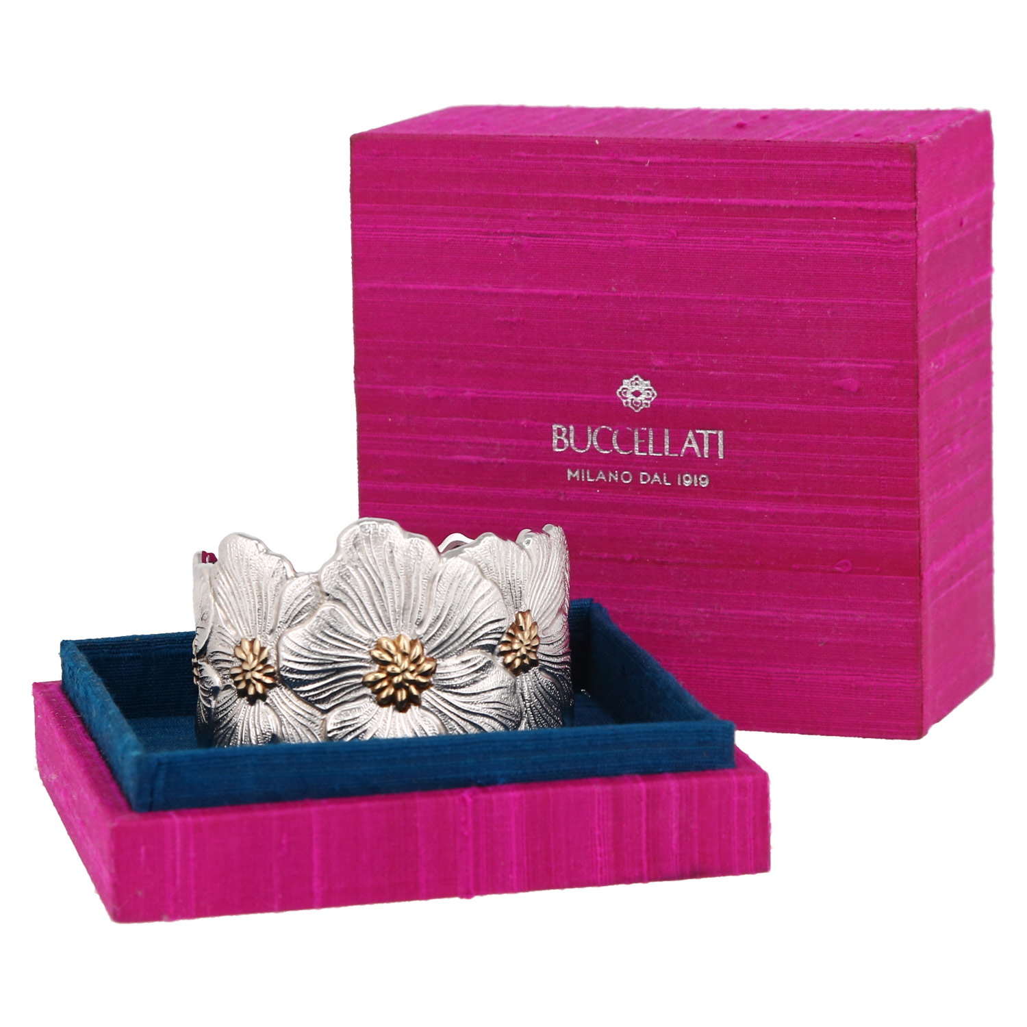 Bracelet Buccellati Blossom Gardenia en argent et vermeil