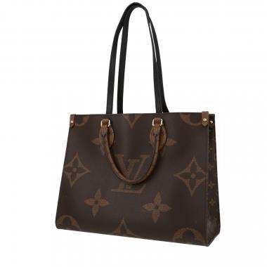 Louis Vuitton  Onthego shopping bag  in brown two tones  monogram canvas