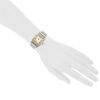 Cartier Santos Galbée  in gold and stainless steel Ref: Cartier - 166930  Circa 1990 - Detail D1 thumbnail