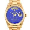 Montre Rolex Day-Date "Lapis-lazuli" en or jaune Ref: Rolex - 18038  Vers 1980 - 00pp thumbnail