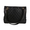 Chanel  Vintage Shopping shoulder bag  in black quilted leather - 360 thumbnail