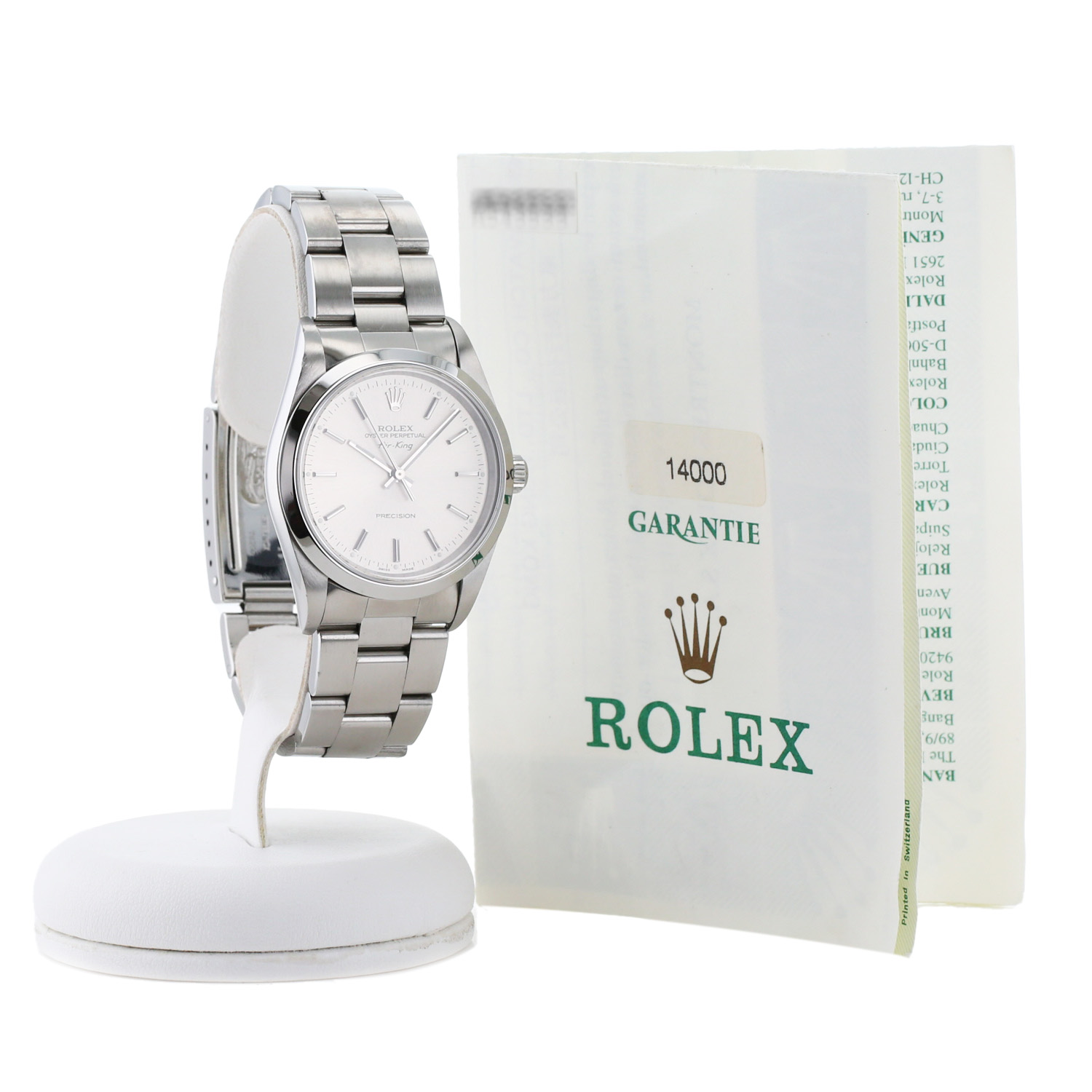 Montre Rolex Air King en acier Ref: Rolex - 14000  Vers 1998 - Detail D2