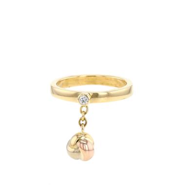 Anello Cartier Trinity in 3 ori e diamante