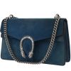 Gucci  Dionysus bag worn on the shoulder or carried in the hand  in blue suede  and blue leather - 00pp thumbnail