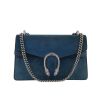 Gucci  Dionysus bag worn on the shoulder or carried in the hand  in blue suede  and blue leather - 360 thumbnail