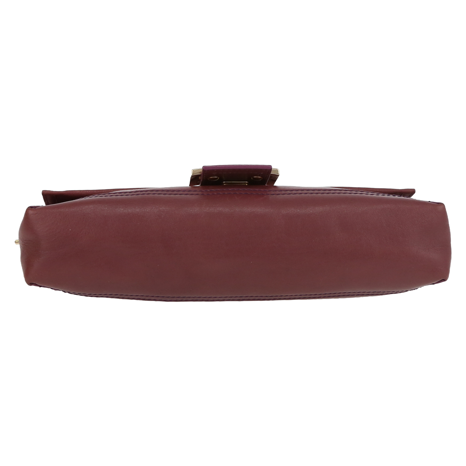 Borsa Fendi  Baguette in pelle color prugna - Detail D1