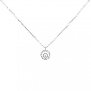 Collier Chopard Happy Spirit en or blanc et diamant