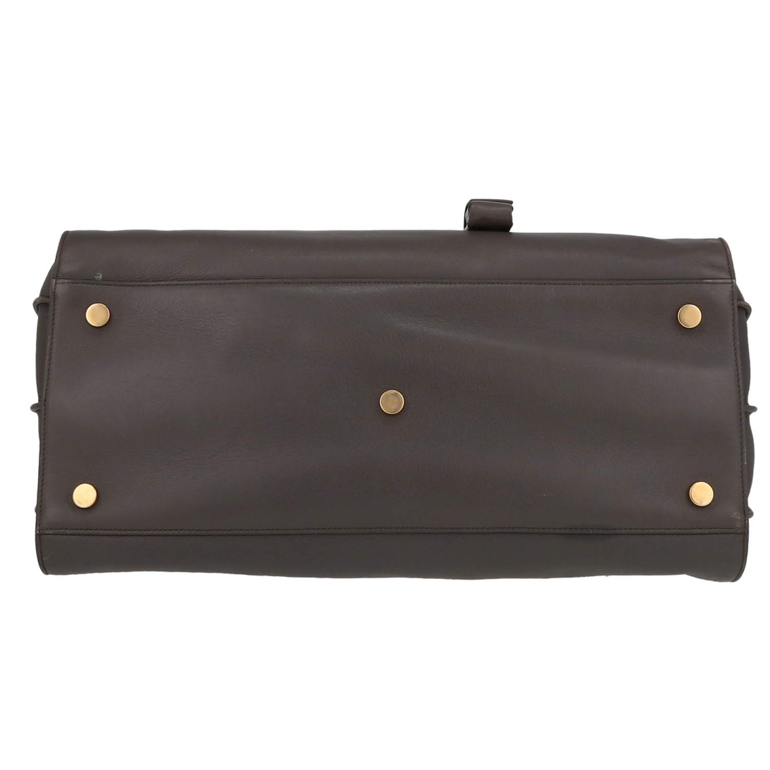 Saint Laurent  Sac de jour large model  handbag  in anthracite grey leather - Detail D1