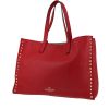 Sac cabas Valentino Garavani  Rockstud en cuir rouge - 00pp thumbnail