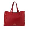 Sac cabas Valentino Garavani  Rockstud en cuir rouge - 360 thumbnail