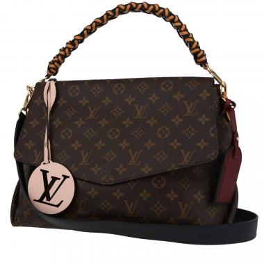Sac bandoulière Louis Vuitton  Beaubourg en toile monogram et cuir noir
