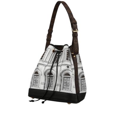 Sac porté épaule Louis Vuitton  Noé en toile enduite et cuir noir