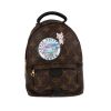 Louis Vuitton  Palm Springs Backpack Mini backpack  in brown monogram canvas  and black leather - 360 thumbnail