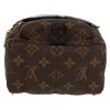 Zaino Louis Vuitton  Palm Springs Backpack Mini in tela monogram marrone e pelle nera - Detail D1 thumbnail