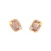 Paire de boucles d'oreilles Pomellato Ritratto en or rose, quartz rose et diamants - 00pp thumbnail