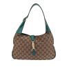 Gucci  Jackie handbag  in beige logo canvas  and blue leather - 360 thumbnail