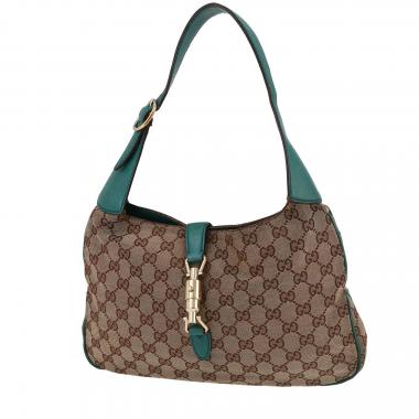 Jackie vintage leather handbag Gucci Brown in Leather - 25928059