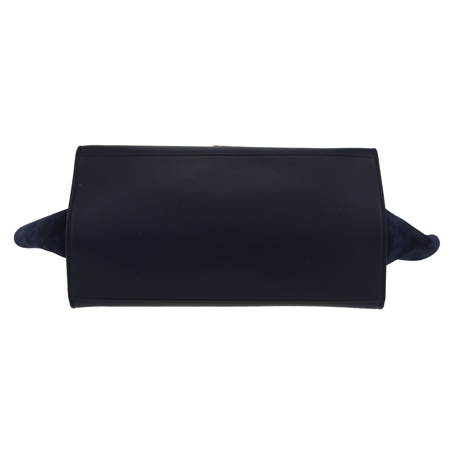 Borsa Celine  Trapeze modello medio  in pelle blu e camoscio blu - Detail D1