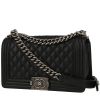 Bolso bandolera Chanel  Boy en cuero acolchado negro - 00pp thumbnail