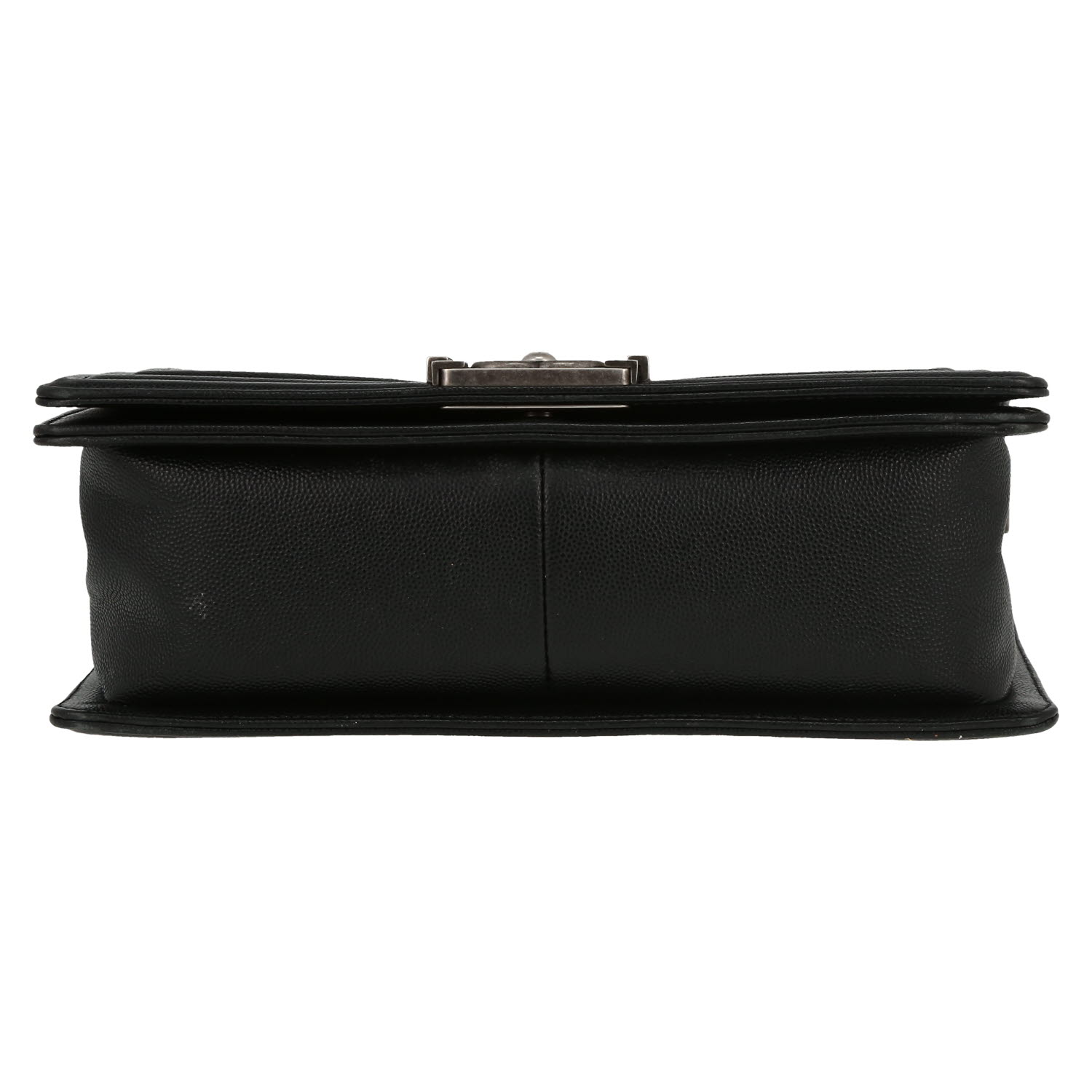 Sac bandoulière Chanel  Boy en cuir matelassé noir - Detail D1