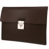 Porta-documentos Louis Vuitton   en cuero marrón - 00pp thumbnail