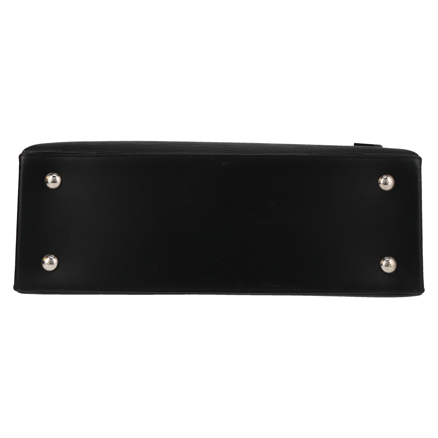 Sac à main Louis Vuitton  Kleber en cuir épi noir - Detail D1