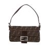 Fendi  Baguette handbag  in brown monogram canvas  and brown leather - 360 thumbnail