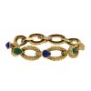 Bracelet Boucheron Serpent Bohème en or jaune, lapis-lazuli et chrysoprase - 00pp thumbnail