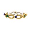 Boucheron Serpent Bohème bracelet in yellow gold, lapis-lazuli and chrysoprase - 360 thumbnail