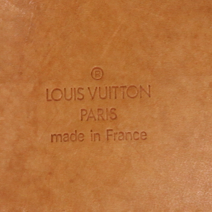 Sac de voyage Louis Vuitton  Evasion en toile monogram enduite marron et cuir naturel - Detail D2