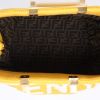 Shopping bag Fendi  Sunshine in tela gialla e bianca e pelle bianca - Detail D3 thumbnail