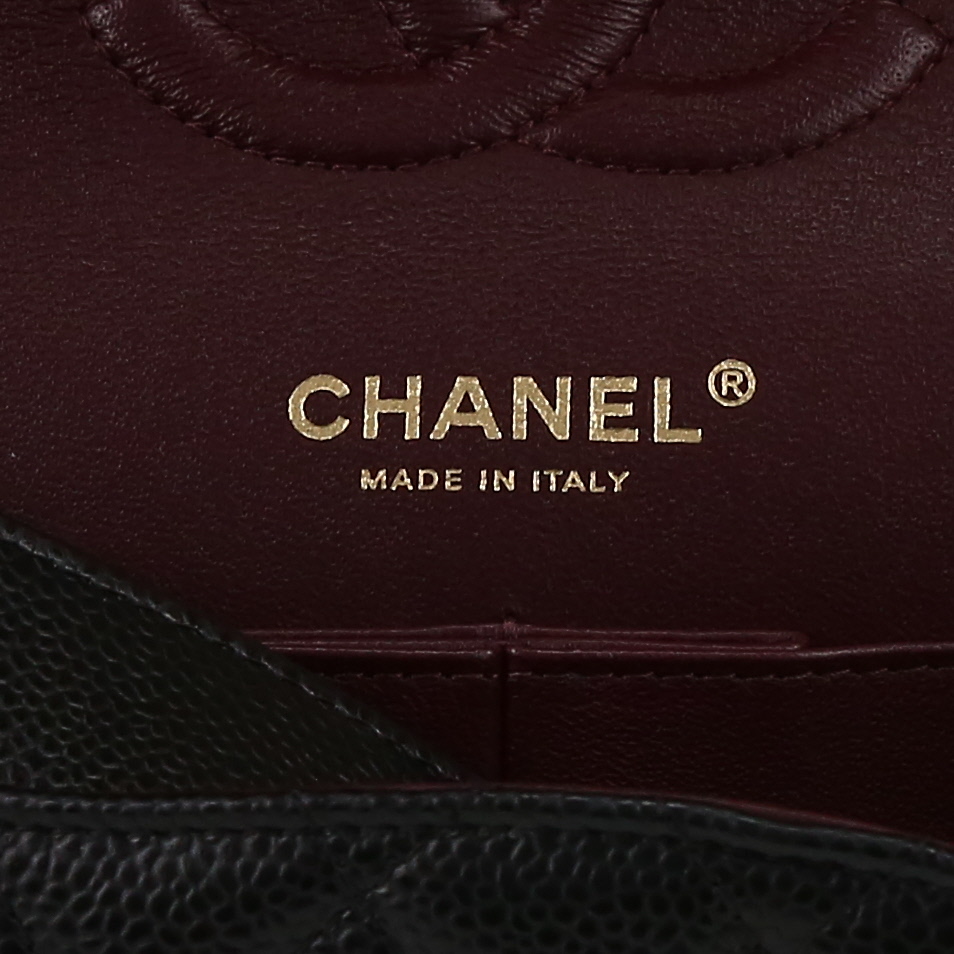 Borsa Chanel  Timeless Classic in pelle martellata e trapuntata nera - Detail D2