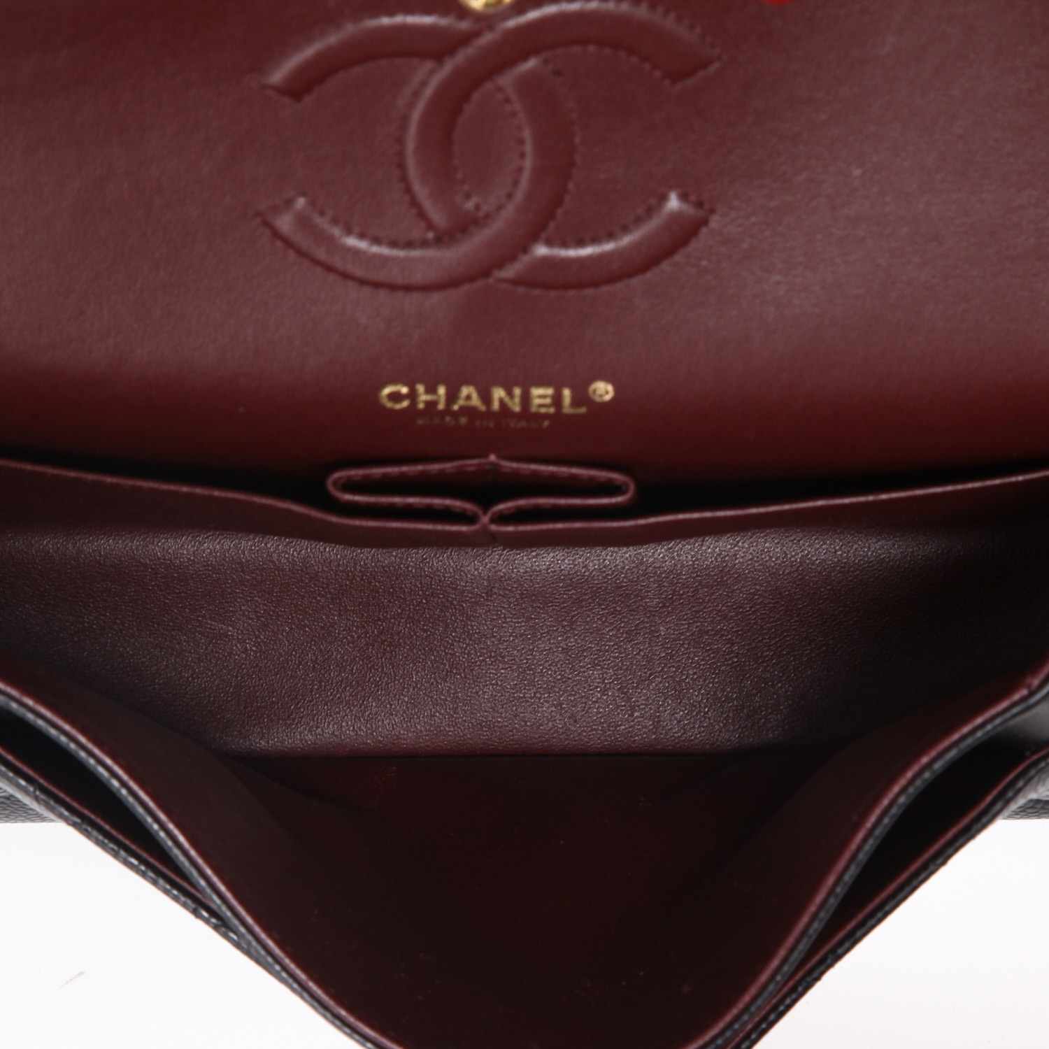 Sac à main Chanel  Timeless Classic en cuir grainé matelassé noir - Detail D3