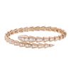 Hald-rigid Bulgari Serpenti Viper bracelet in pink gold and diamonds - 00pp thumbnail