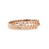 Bracelet semi-rigide Bulgari Serpenti Viper en or rose et diamants - 360 thumbnail