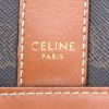 Borsa a tracolla Celine  Seau modello piccolo  in tela monogram marrone e pelle marrone - Detail D2 thumbnail