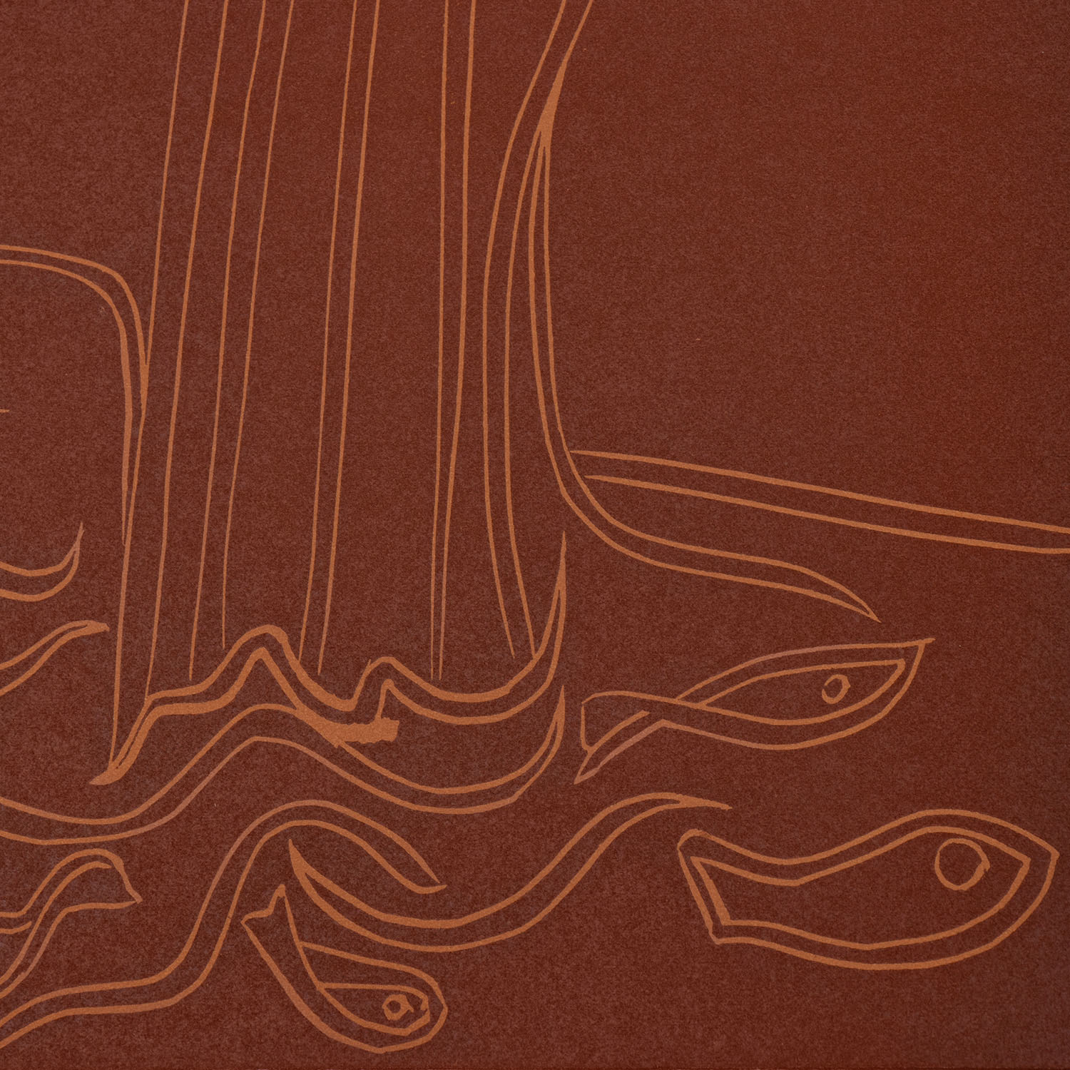 Pablo Picasso (1881-1973), Femme nue à la source - 1962, Linocut in colors, on Arches paper (1st state of three) - Detail D2