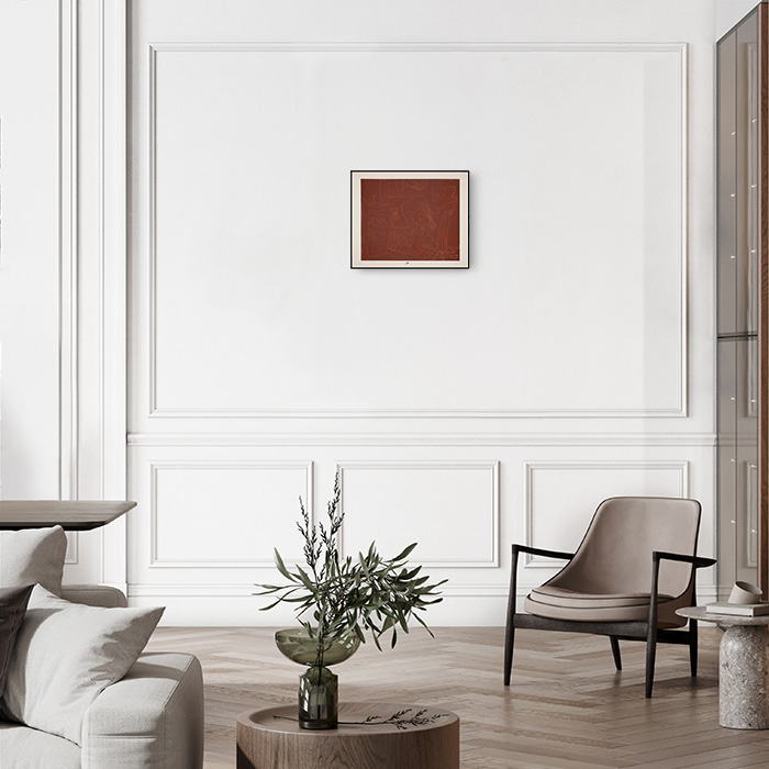 Pablo Picasso (1881-1973), Femme nue à la source - 1962, Linogravure en couleurs sur papier - Detail D4