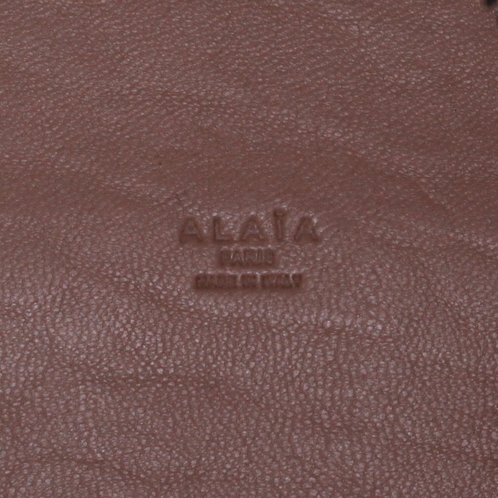 Alaïa   shopping bag  in white leather - Detail D2