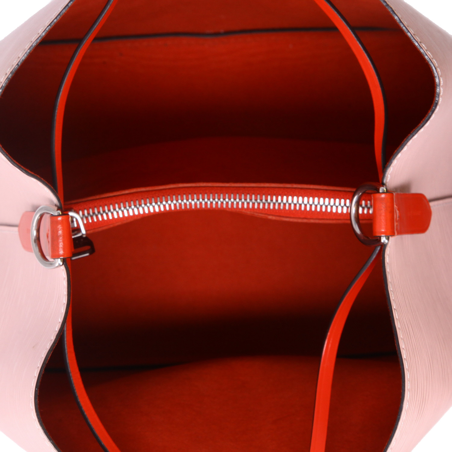 Louis Vuitton  NéoNoé shoulder bag  in pink and red epi leather - Detail D3