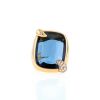 Pomellato Ritratto large model ring in pink gold, Blue London topaz and diamonds - 360 thumbnail