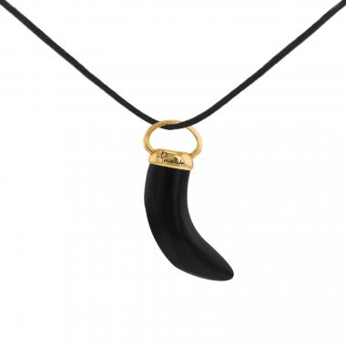 Colgante Pomellato Victoria de oro rosa y azabache