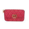 Givenchy  GV3 small model  shoulder bag  in red quilted leather - 360 thumbnail