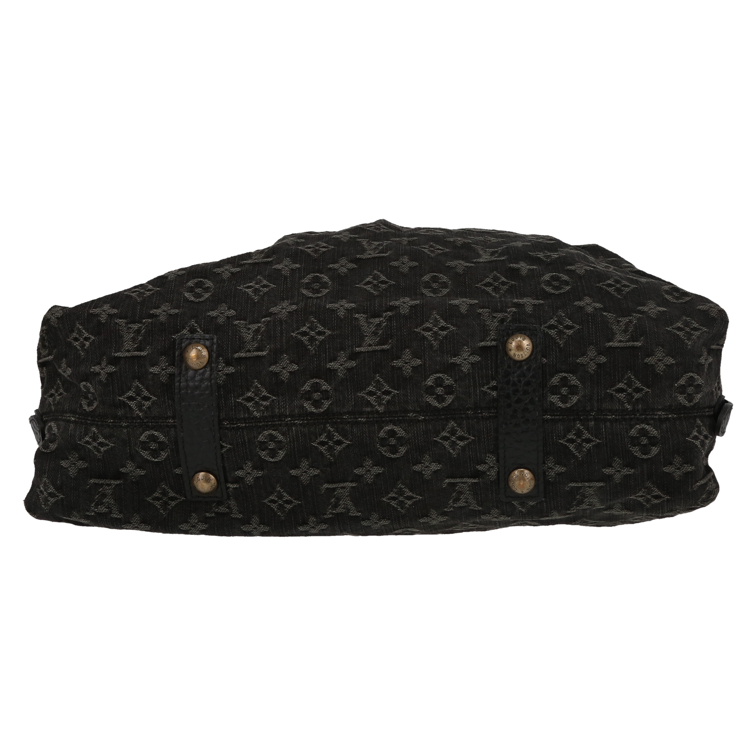 Bolso Cabás Louis Vuitton  Neo Cabby en lona denim Monogram negra y cuero negro - Detail D1