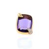 Pomellato Ritratto large model ring in pink gold, amethyst and diamonds - 360 thumbnail