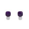 Pomellato Nudo earrings in pink gold, amethysts and diamonds - 00pp thumbnail