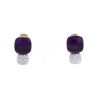 Pomellato Nudo earrings in pink gold, amethysts and diamonds - 360 thumbnail