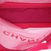 Chanel   shopping bag  in pink canvas - Detail D2 thumbnail